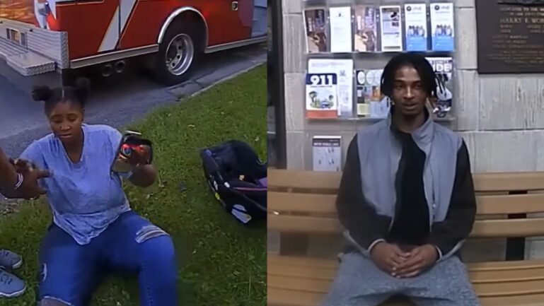 mother gives accurate description of car thief who drove off with her baby