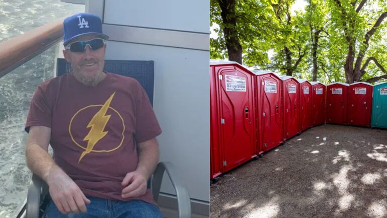 Arkansas man died after portable toilet fell off a truck