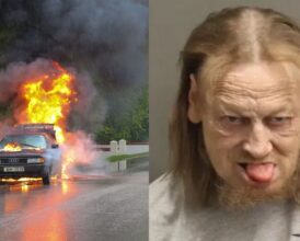 Tennessee Driver Who Killed Dad in Fiery Crash Turns Himself In 8 Months Later—His Tongue-Out Mugshot Stuns Widow