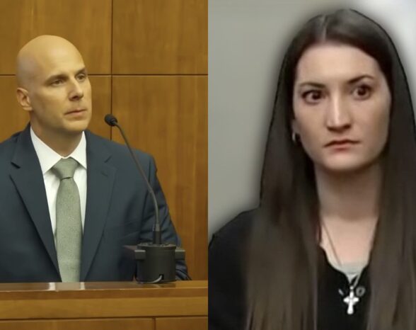 Courtroom Cam Shows Lindsay Clancy’s Facebook Post Calling Toddler the ‘Most Difficult Human’—Police Sergeant Makes Key Admission During Trial