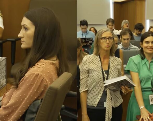 Courtroom Cam Catches Reporter Smiling and Winking During Lindsay Clancy Trial—Then Her Connection Is Revealed