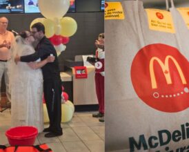Ohio McDonald’s Turns Into a Wedding Venue as Two Co-Workers Say ‘I Do’—Bride Serves Extra Sauces in Her Wedding Dress
