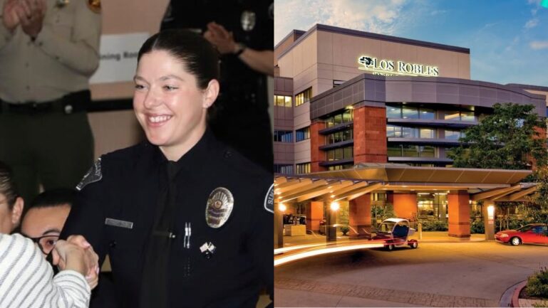 A police officer had to shoot a DV suspect at a South California hospital.
